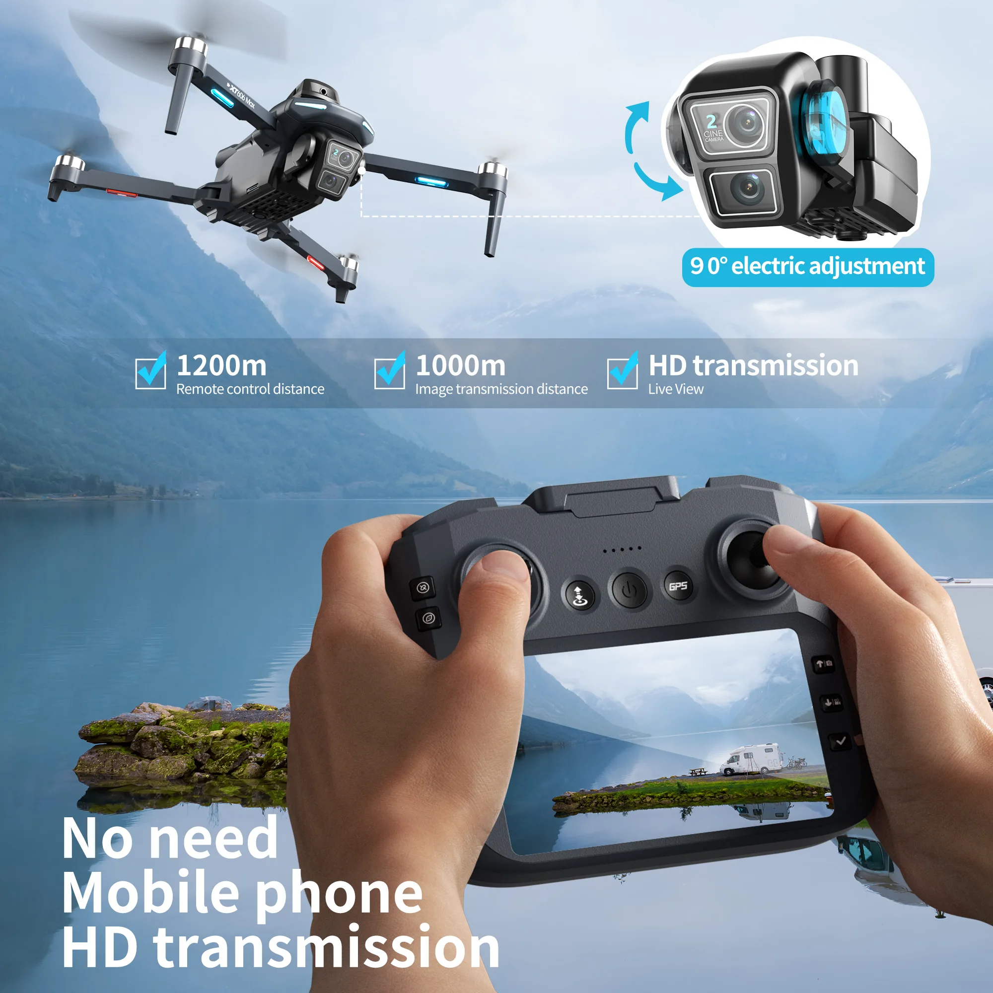 Drone GPS Original XT606 MAX 4 - Drone Mapping avis et prix