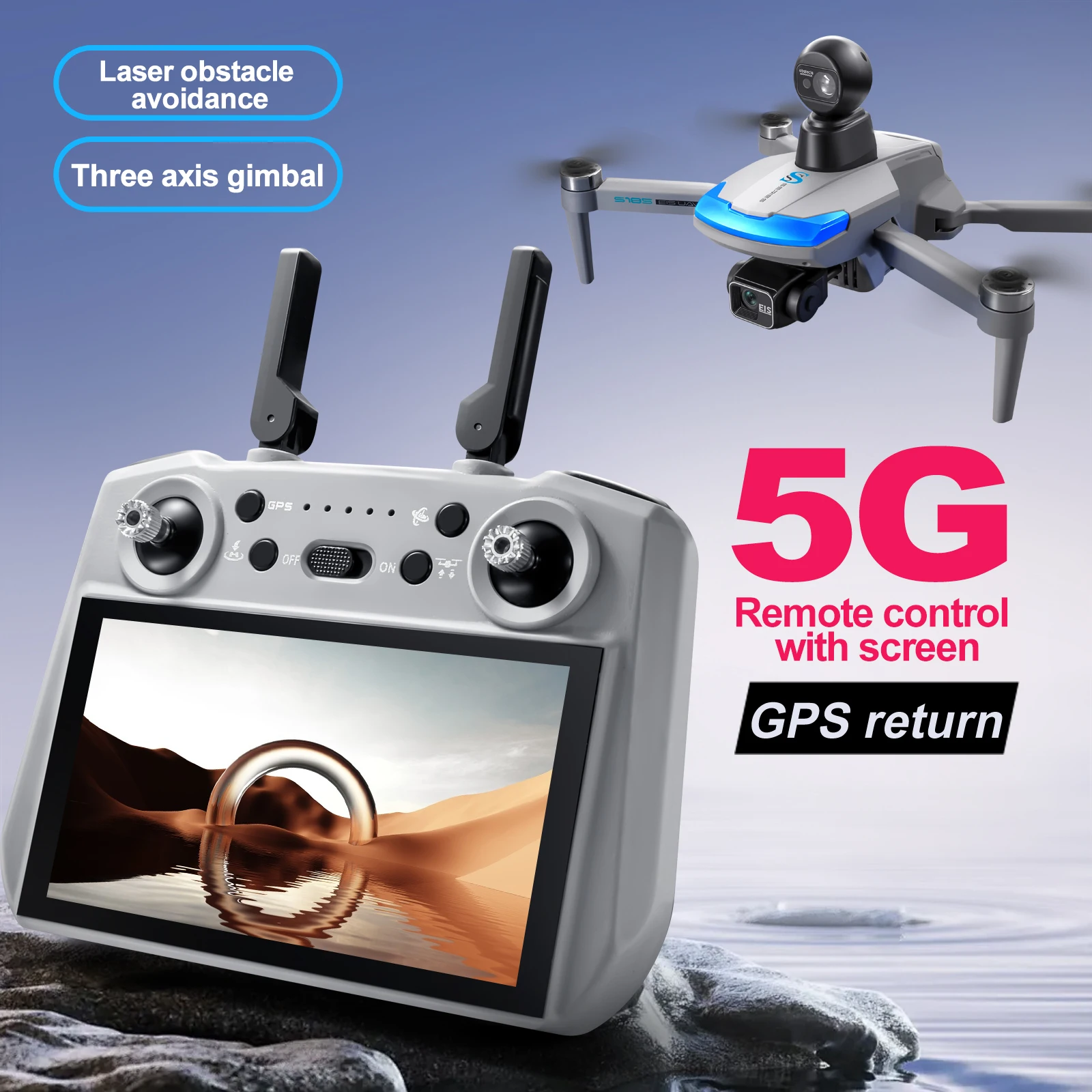 Drone professionnel S185 2.7K  - Drone Mapping avis et prix
