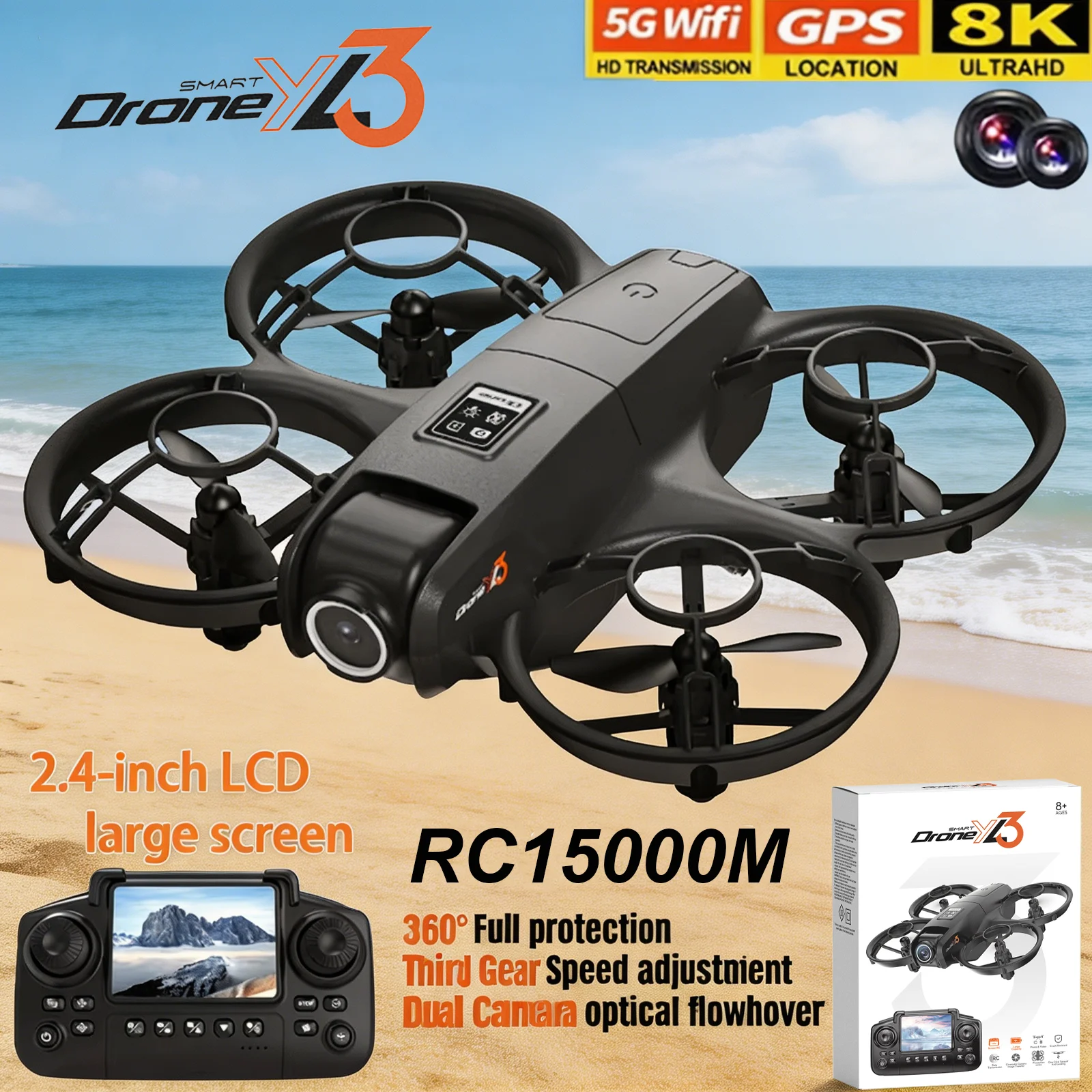 Nouveau Drone RC YL3 8K 1080P  - Drone Photogrammetry avis et prix